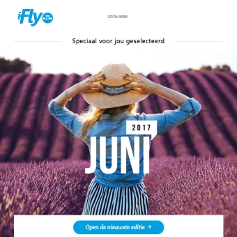 דוגמה לניוזלטר צבעוני, מתוך Reallygoodemails.com